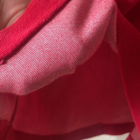 Vintage No Boundaries red velour mock neck short sleeve blouse - Picture 5 of 5